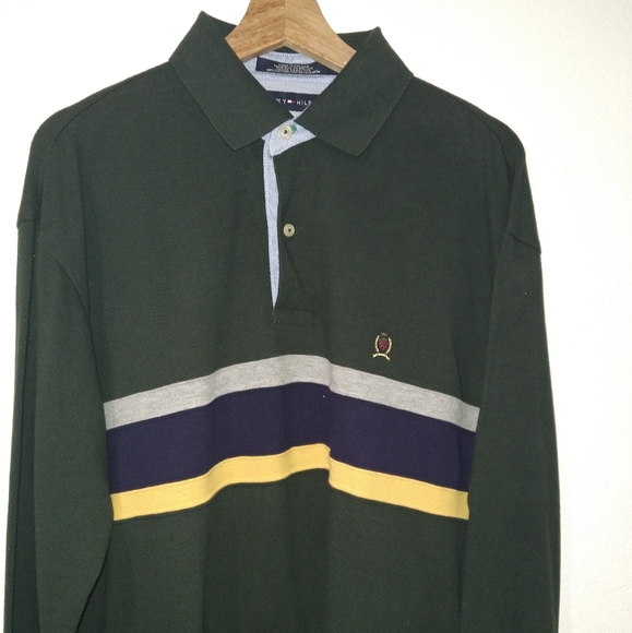 Vintage Tommy Hilfiger Long Sleeve Polo - Picture 2 of 6